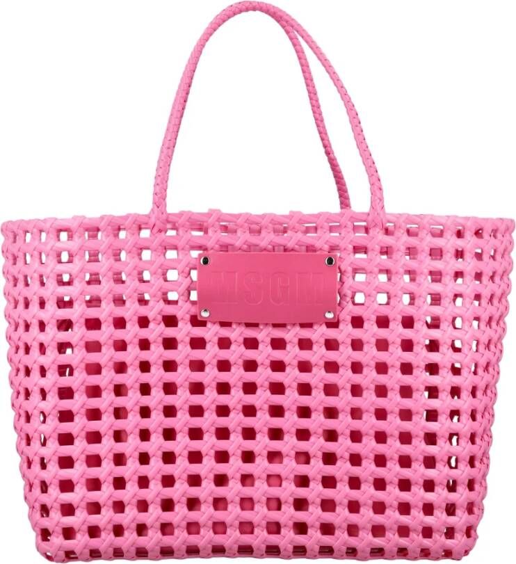 Msgm Womens Bags Handbag Fuchsia Ss23 Roze Dames