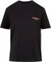 Msgm Zwarte katoenen T-shirts en Polos met geborduurd logo Black - Thumbnail 1