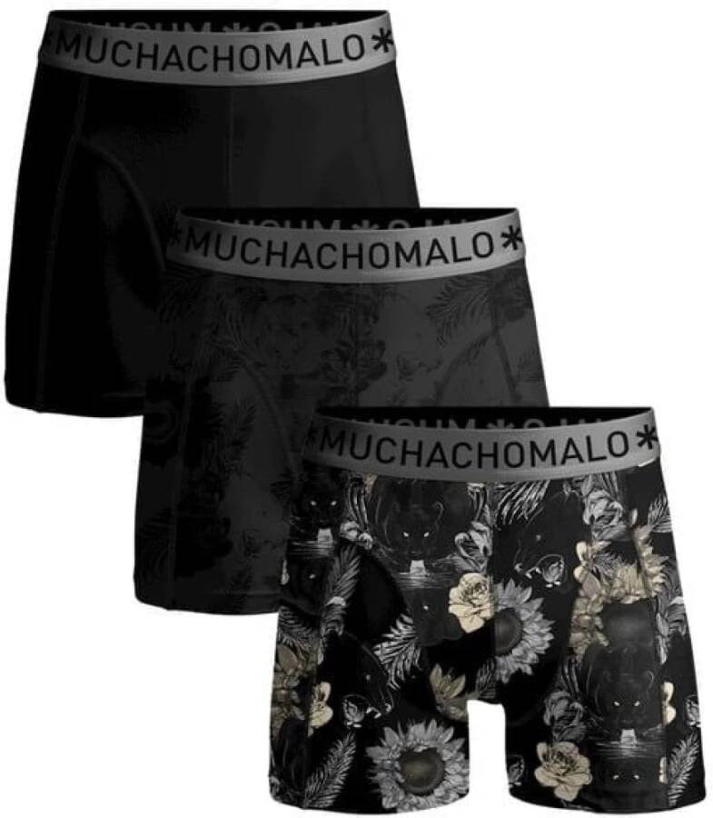 Muchachomalo Boxershorts 3-Pack Panther Zwart Heren