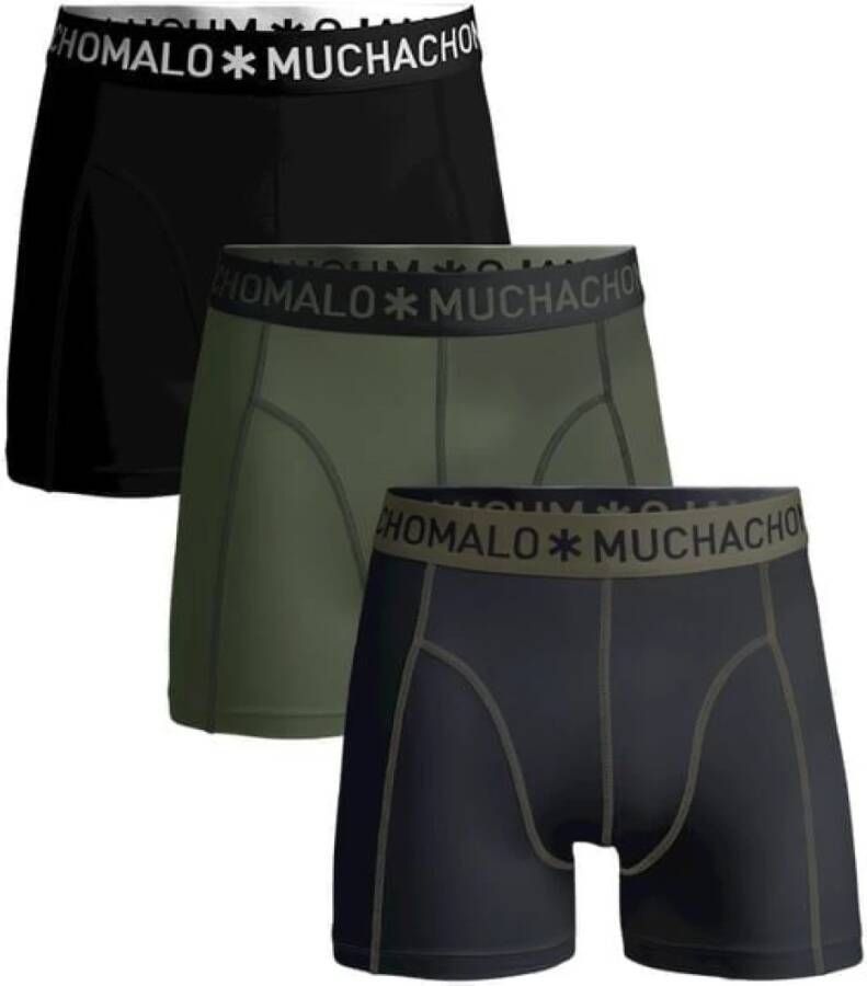 Muchachomalo Boxershorts 3-pack solide 186 Groen Heren