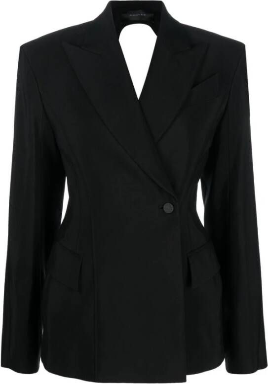 Mugler Blazerjas Zwart Dames
