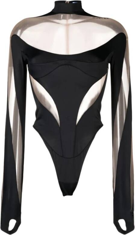 Mugler Body Zwart Dames