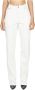 Mugler Hoge Taille Panel Jeans van Katoenmix White Dames - Thumbnail 1