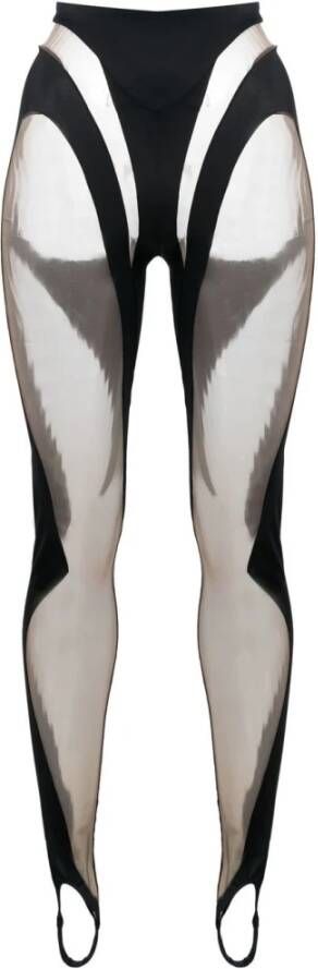 Mugler Leggings Zwart Dames