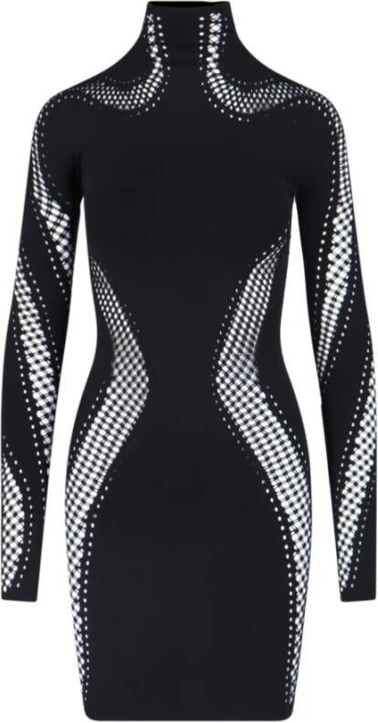 Mugler Short Dresses Zwart Dames
