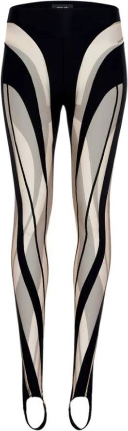 Mugler Slim-fit Trousers Zwart Dames