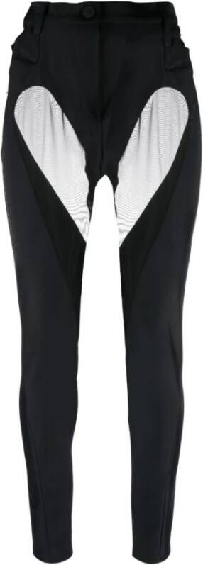 Mugler Slim-fit Trousers Zwart Dames