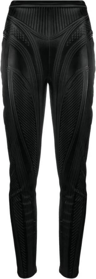 Mugler Slim-fit Trousers Zwart Dames