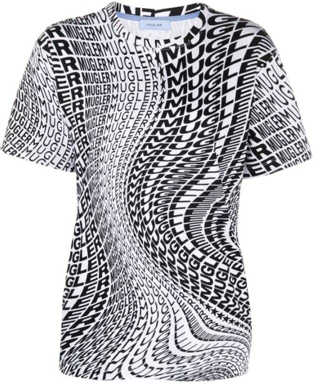 Mugler T-Shirts Zwart Dames