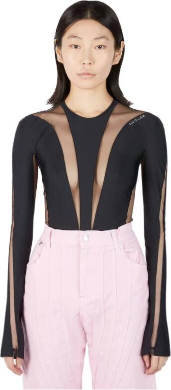 Mugler Tops Zwart Dames