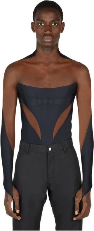 Mugler Tops Zwart Heren