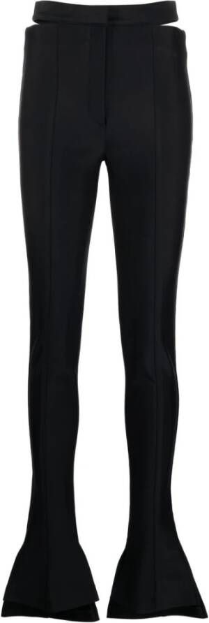 Mugler Zwarte broek met uitsnijdingen Black Dames