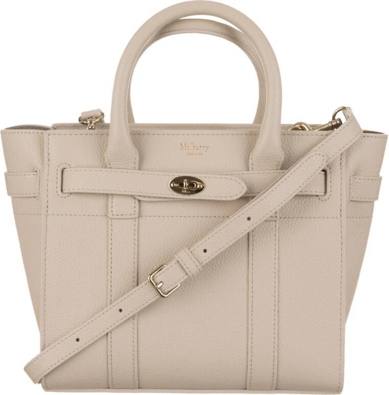 Mulberry Beige Leren Handtas met Afneembare Band Beige Dames - Foto 2