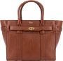 Mulberry Bruine Leren Handtas met Ritssluiting Bruin Dames - Thumbnail 1