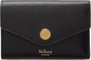 Mulberry Folded Multi-Card Wallet Zwart Dames