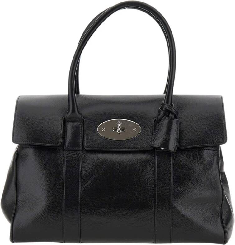 Mulberry Totes Bayswater Tote Bag Leather in zwart