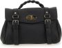 Mulberry Gevlochten Handvat Zwarte Leren Tas Black Dames - Thumbnail 2