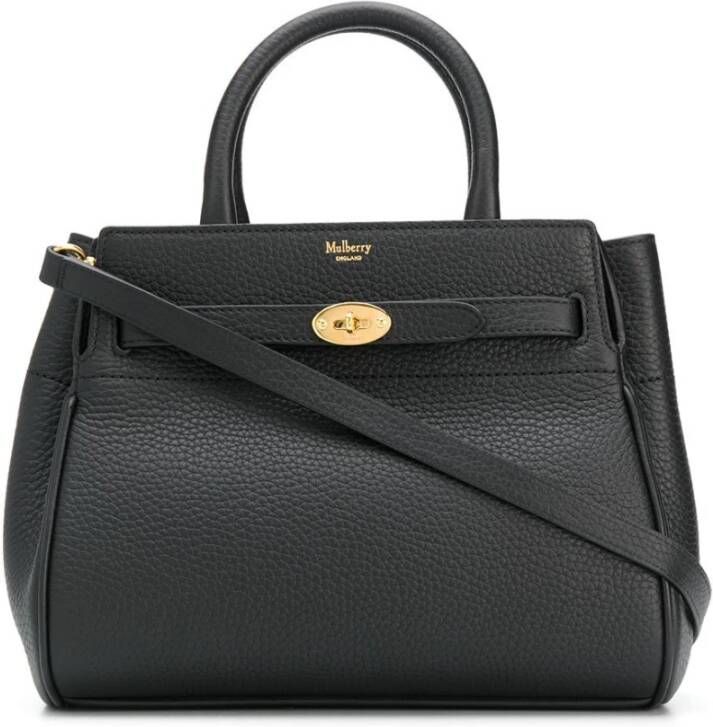Mulberry Totes Small Belted Bayswater in zwart