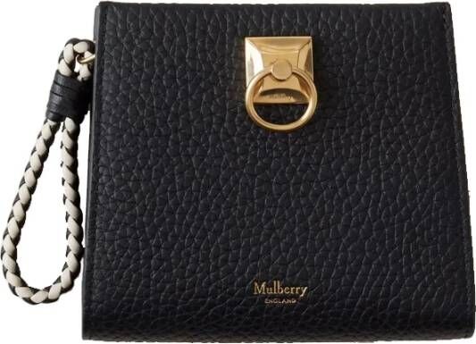Mulberry Iris Coin Zip Around Purse Zwart Dames