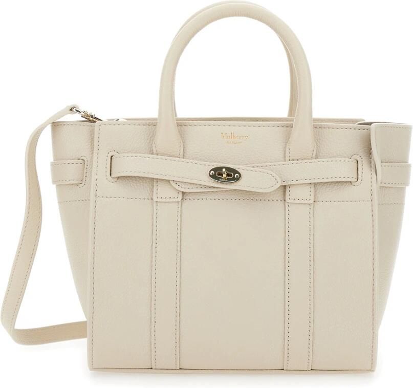 Mulberry Beige Leren Handtas met Afneembare Band Beige Dames - Foto 5
