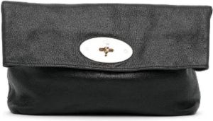 Mulberry Pre-owned Leather clutches Zwart Dames