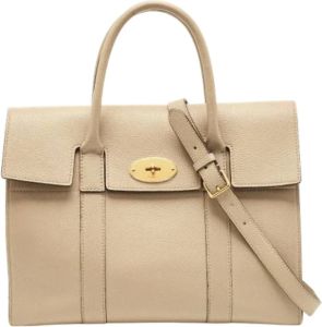 Mulberry Pre-owned Leather handbags Beige Dames