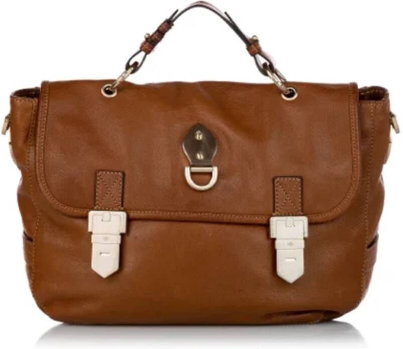 Mulberry Pre-owned Leather shoulder-bags Bruin Dames