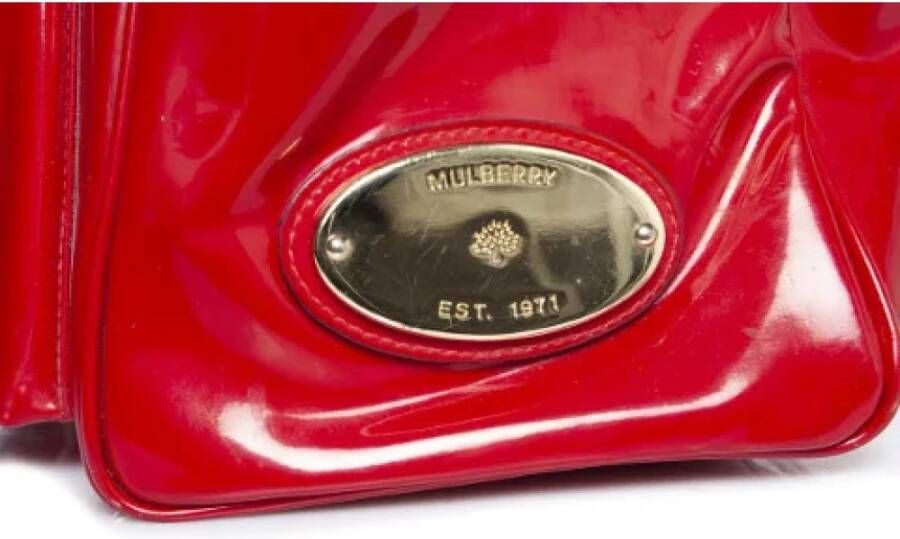 Mulberry Pre-owned Lederen draagtas Rood Dames