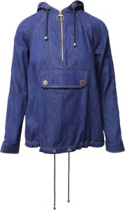 Mulberry Pre-owned Pre-owned Hooded Jacket Blauw Dames