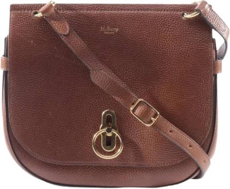 Mulberry Pre-owned Pre-owned Leather crossbody-bags Bruin Dames