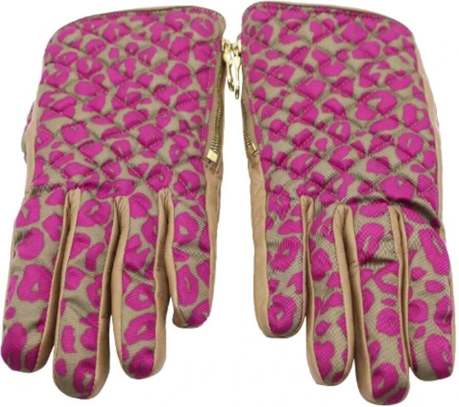 Mulberry Pre-owned Leather gloves Roze Dames