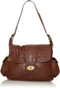 Mulberry Pre-owned Pre-owned Leather handbags Bruin Dames