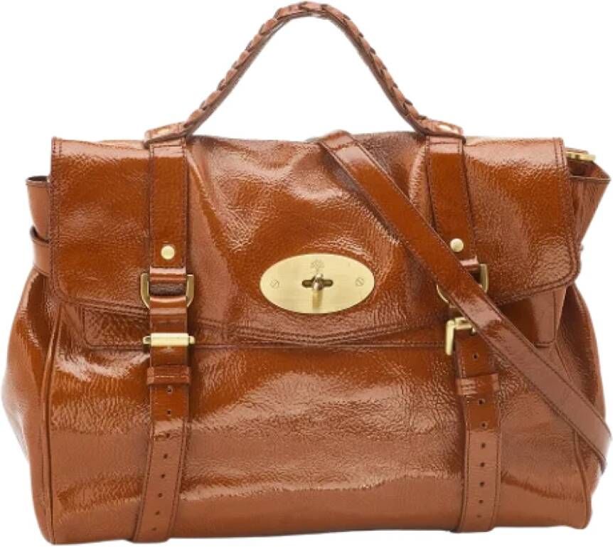 Mulberry Pre-owned Leather handbags Bruin Dames