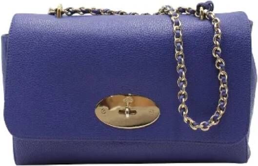 Mulberry Pre-owned Leather shoulder-bags Blauw Dames