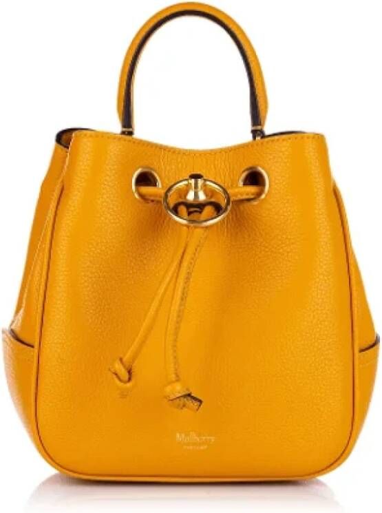 Mulberry Pre-owned Pre-owned Leather shoulder-bags Geel Dames