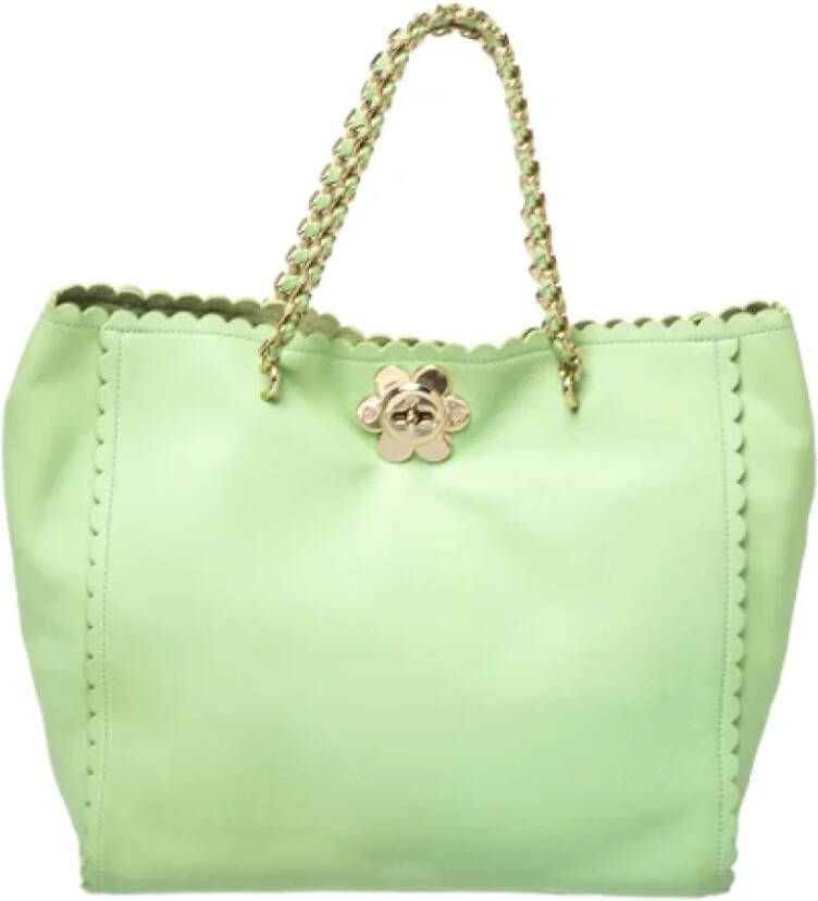 Mulberry Pre-owned Leather totes Groen Dames