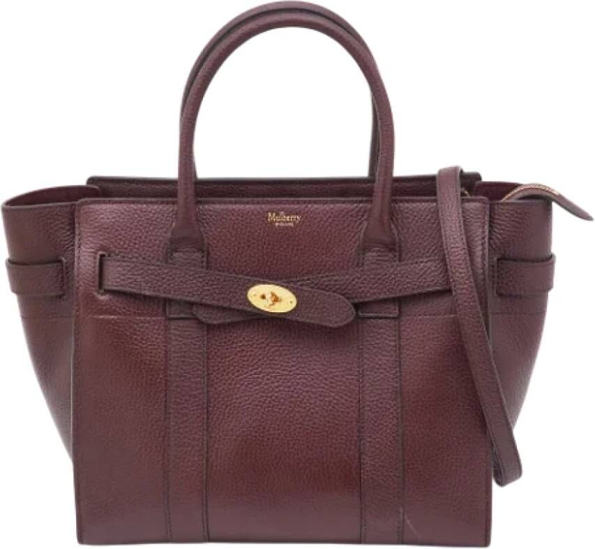 Mulberry Pre-owned Leather totes Rood Dames