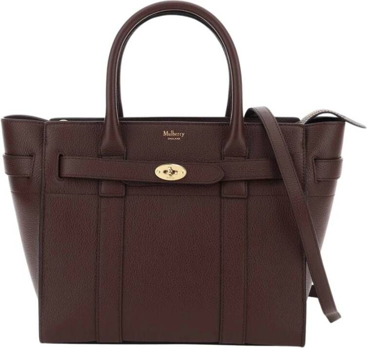 Mulberry Totes Bayswater Tote Bag Leather in paars