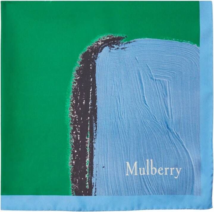 Mulberry Silky Scarves Groen Dames