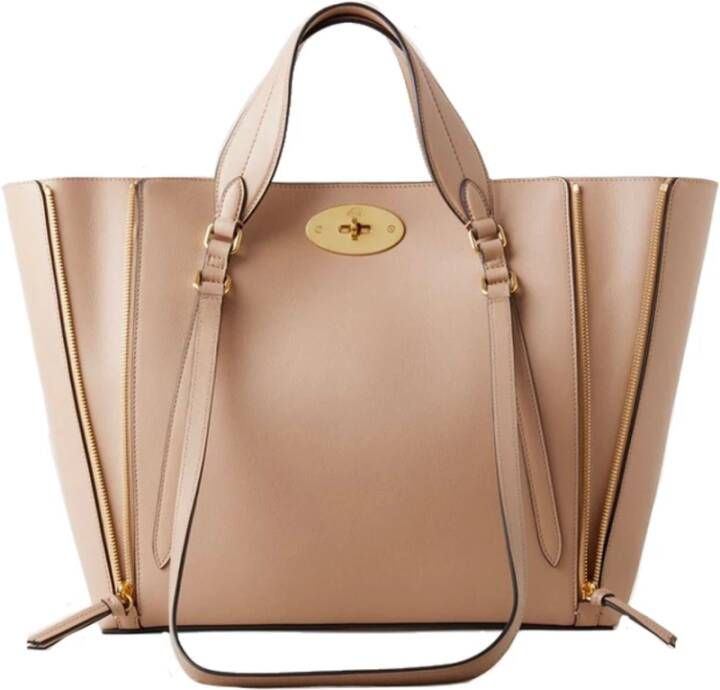 Mulberry Small Bayswater Zip Tote Maple Beige Dames