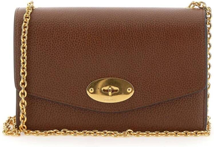 Mulberry Crossbody bags Small Darley Two Tone in bruin