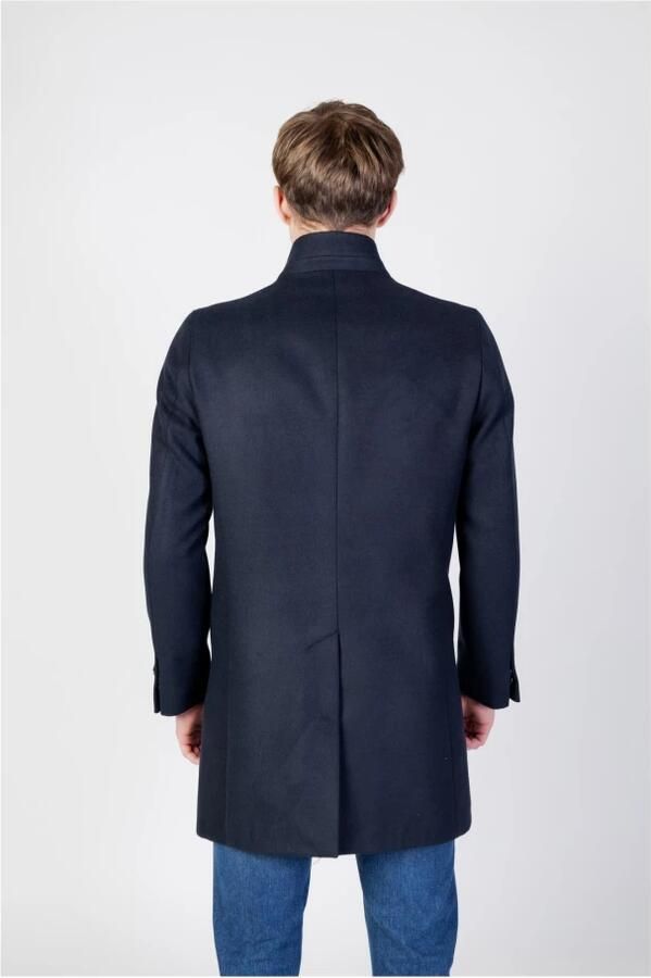 Mulish Blauwe Reverskraag Knoopjas Blue Heren