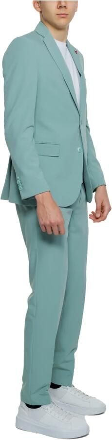 Mulish Groen Lapel Kraag Pak voor Mannen Green Heren - Foto 2