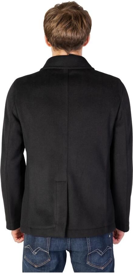 Mulish Klassieke Zwarte Peacoat voor Mannen Black Heren - Foto 2