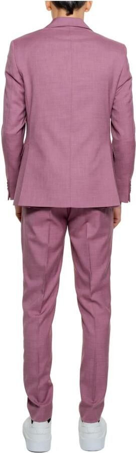 Mulish Luxe Paars Pak met Reverskraag Purple Heren