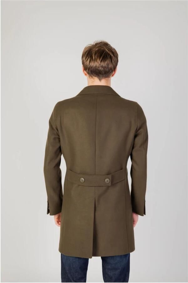 Mulish Stijlvolle Groene V-hals Jas Green Heren