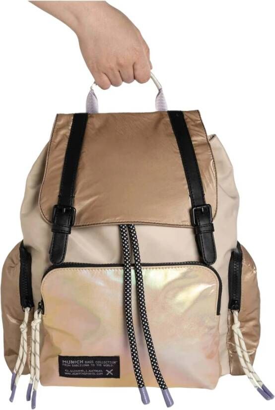 Munich Backpacks Beige Unisex