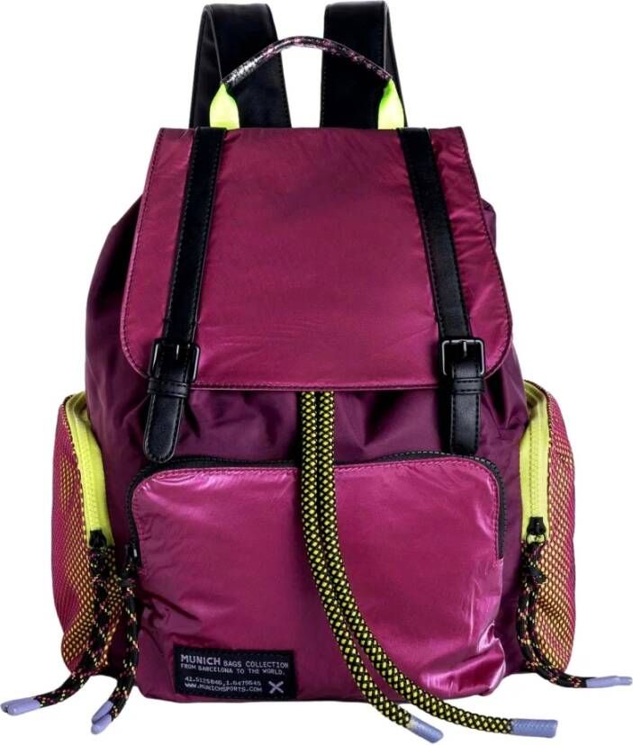 Munich Backpacks Roze Unisex