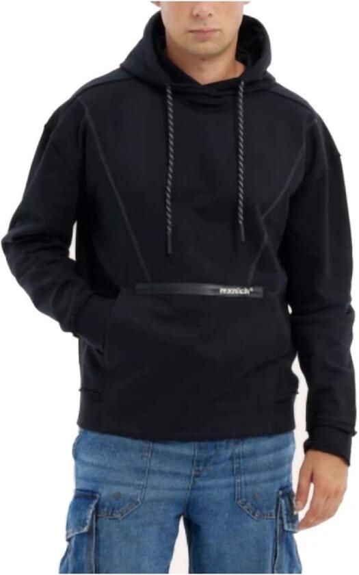 Munich Streetwear Oversized Hoodie Zwart Black Heren - Foto 8