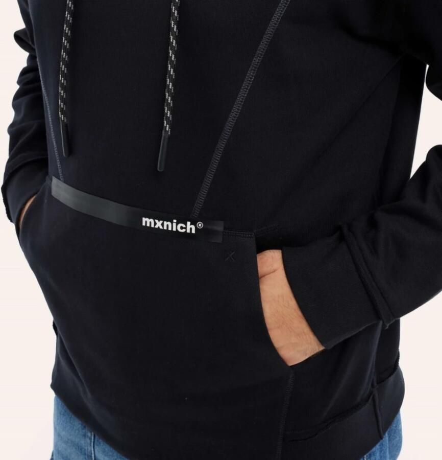 Munich Streetwear Oversized Hoodie Zwart Black Heren - Foto 4